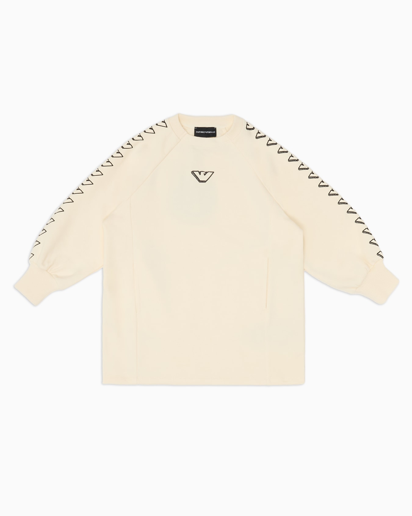 EA Crew Kleid aus Sweatstoff mit Adler-Grafik Folie 0