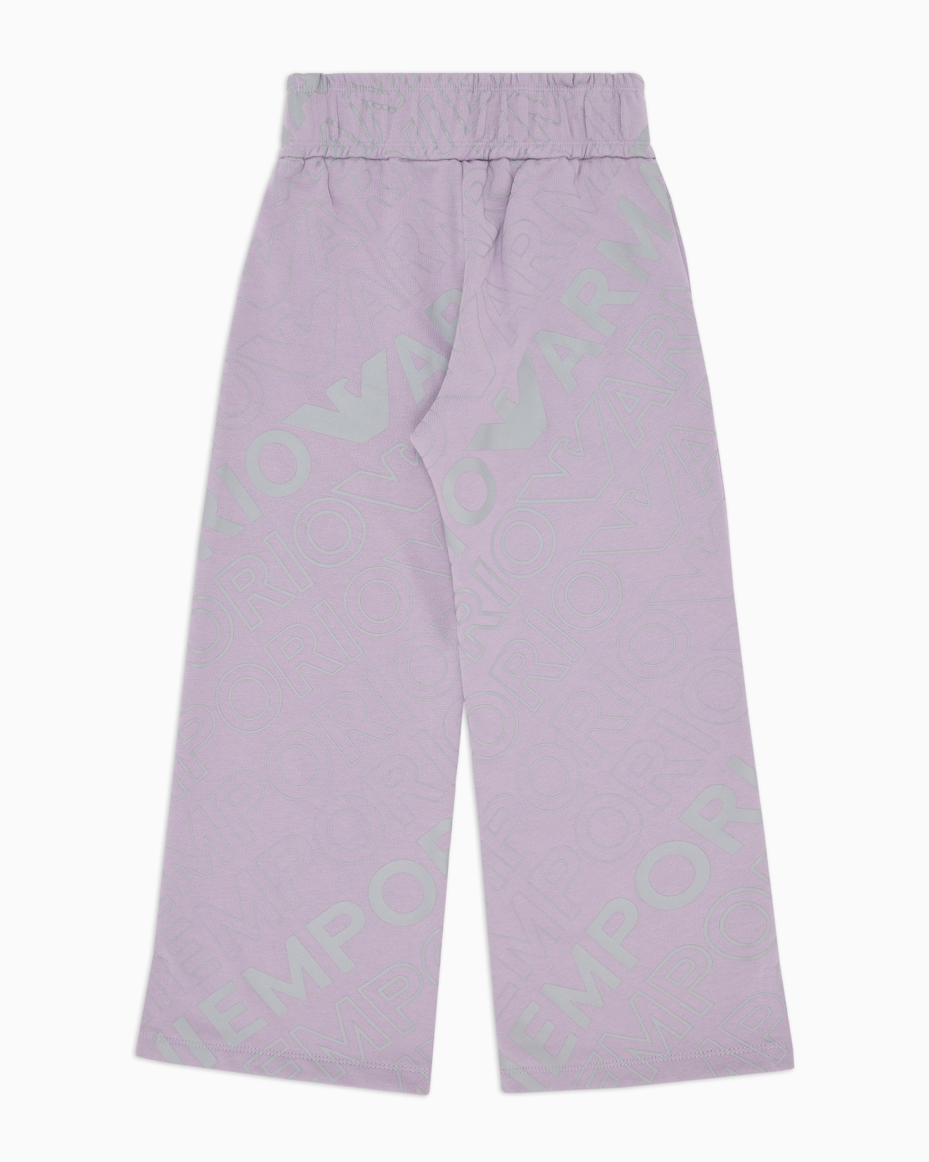 EA Crew jersey drawstring trousers with all-over lettering Slide 2