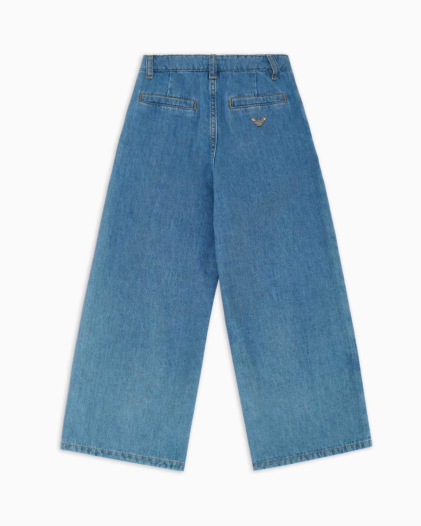 Jeans mit weitem Bein aus Denim, mit Paspeltaschen Folie 2
