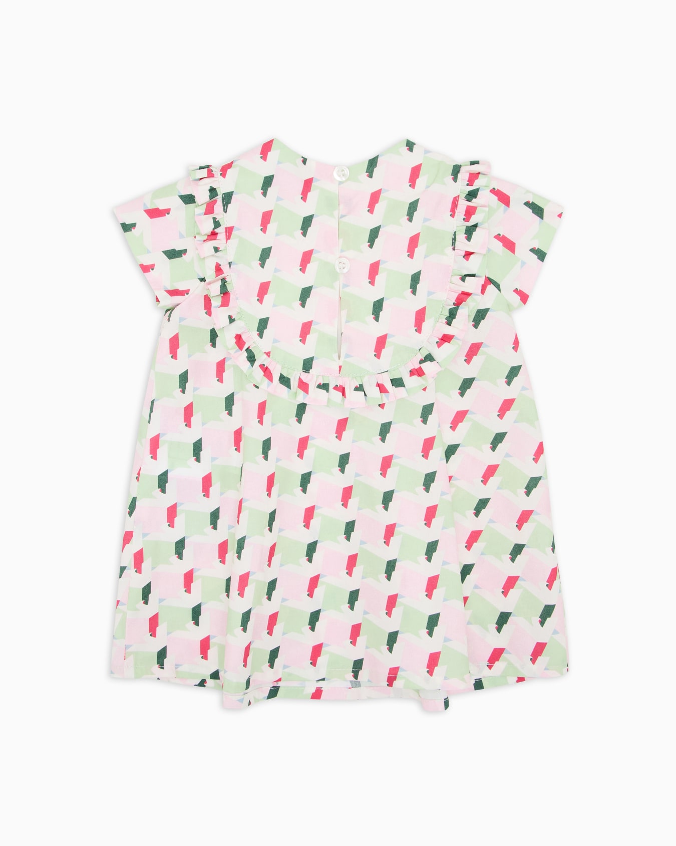 Poplin dress with all-over print Slide 2