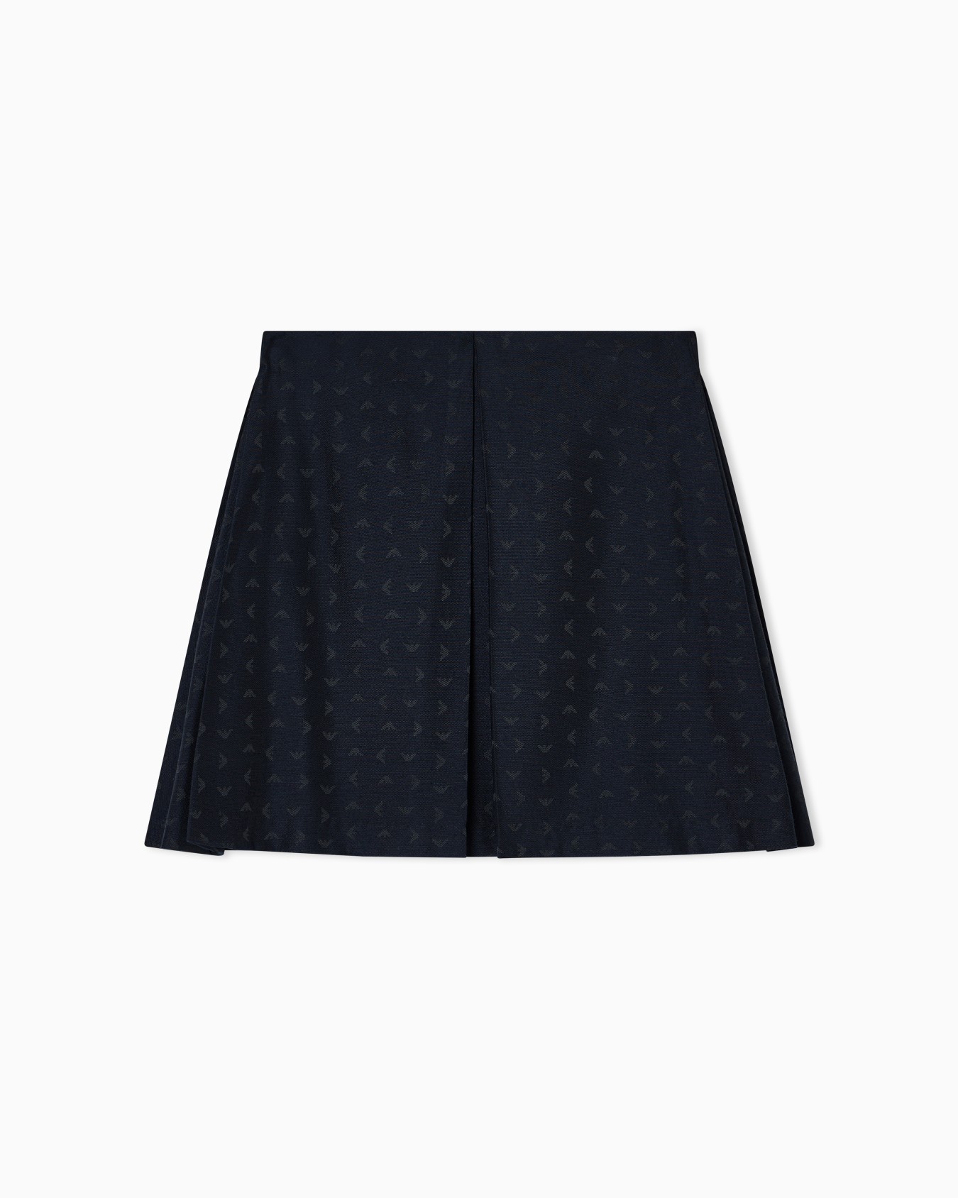 Jacquard skirt with all-over micro eagles Slide 0