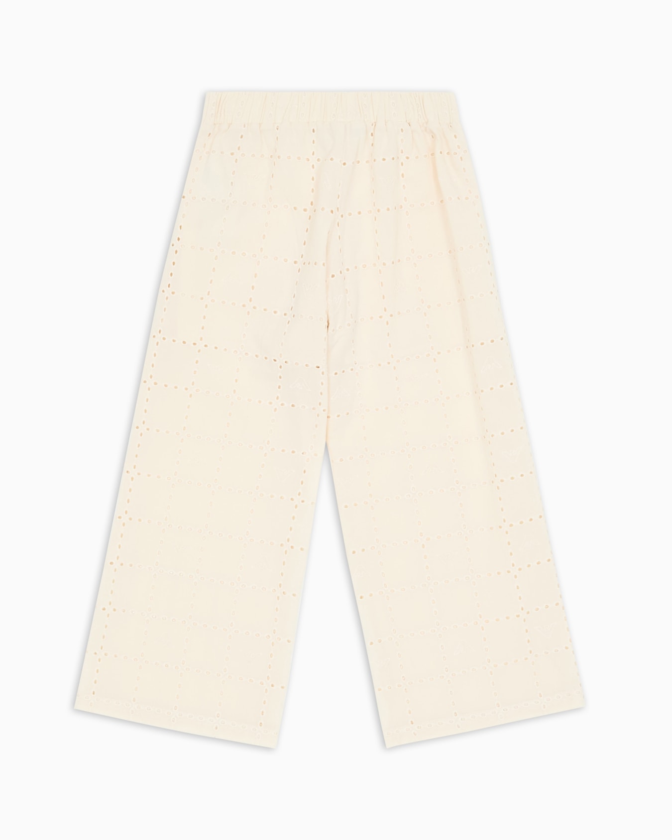 Broderie anglaise effect fabric trousers Slide 2