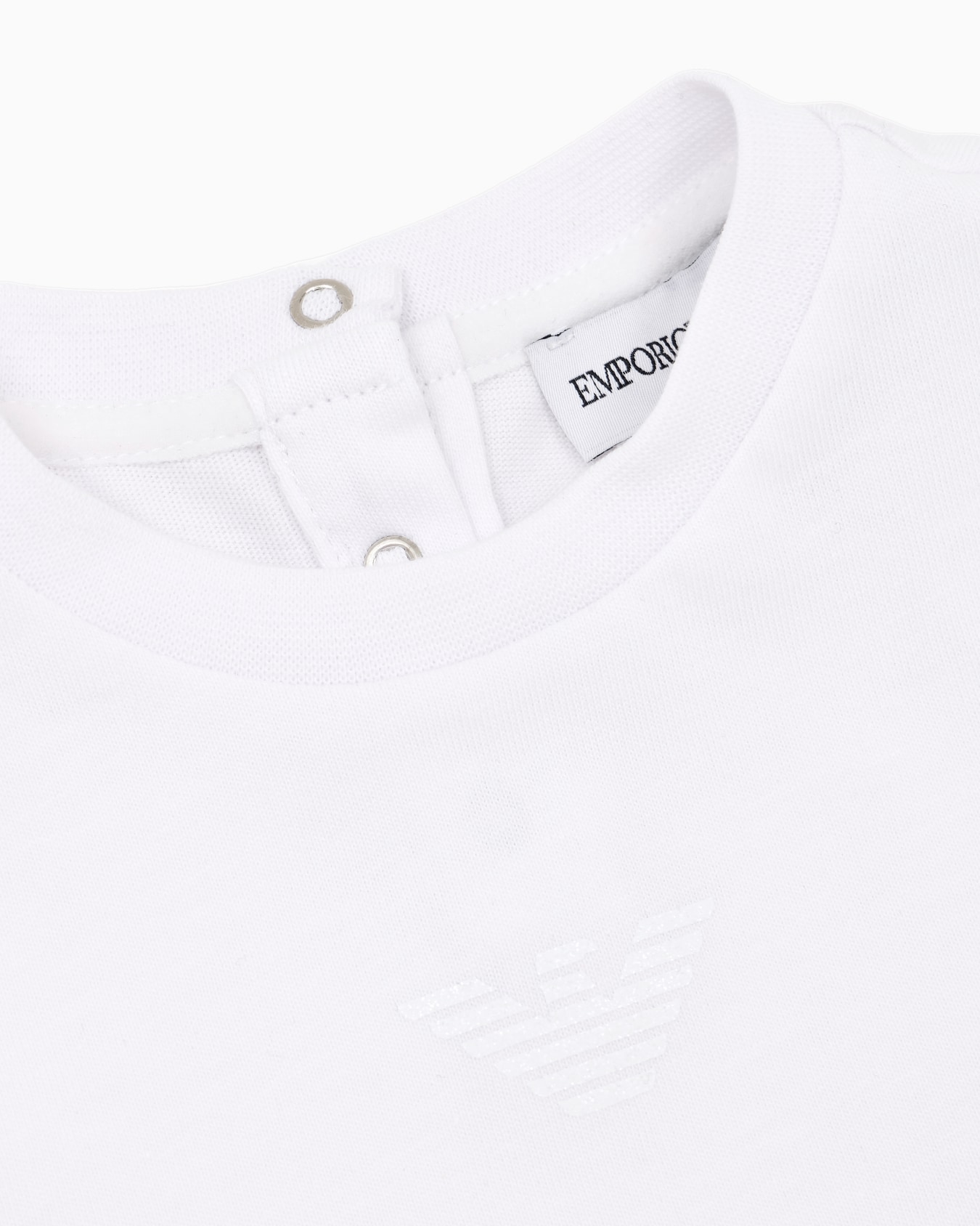 Jersey T-shirt with glitter eagle Slide 1