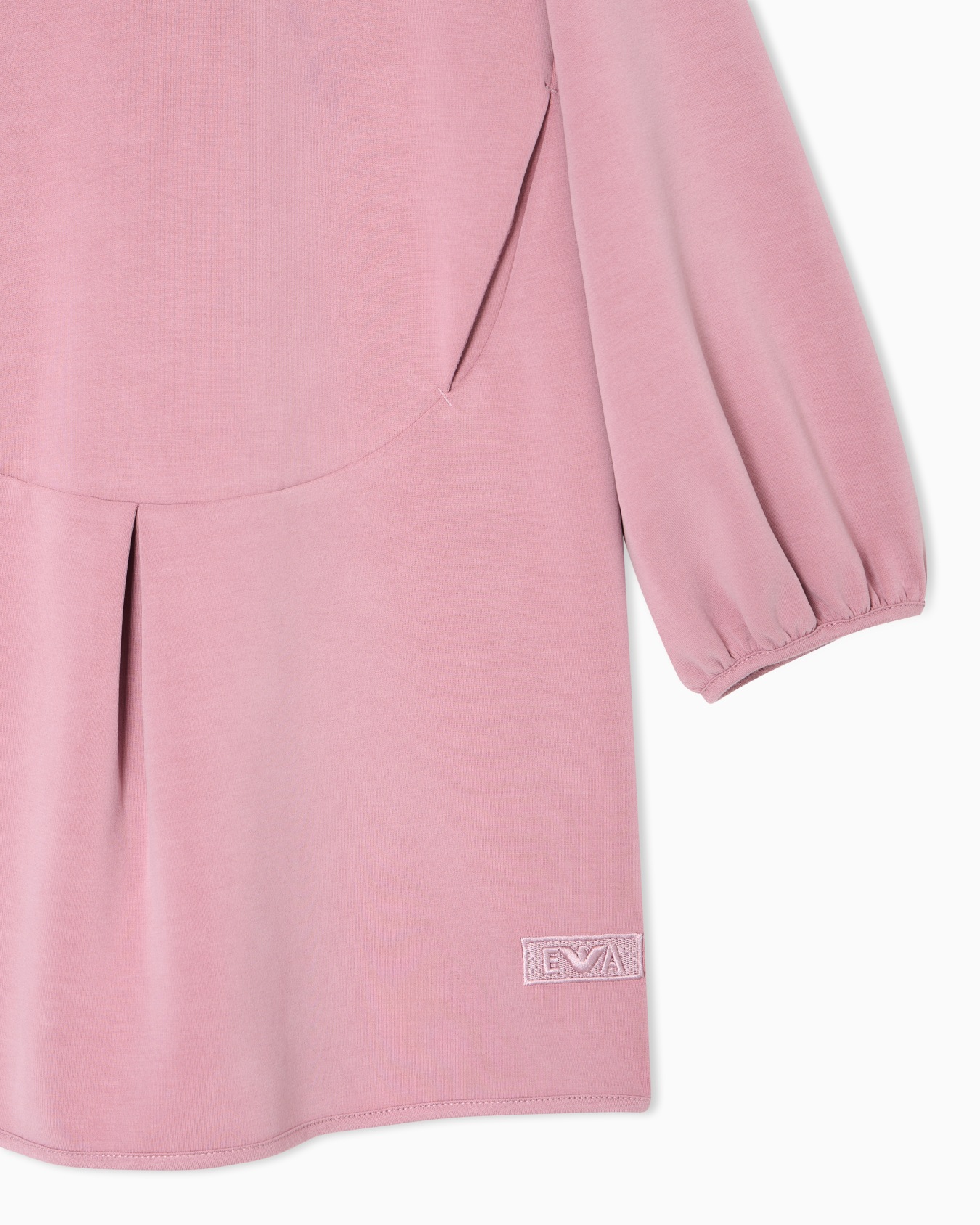 Cupro dress with puff sleeves Slide 1
