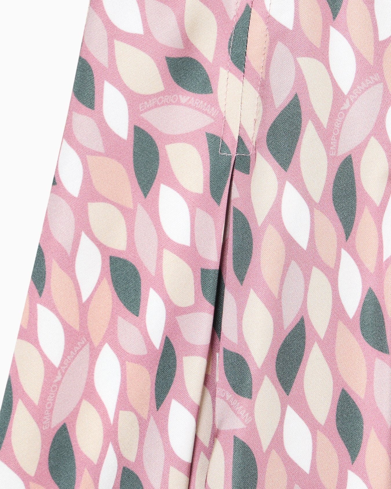 ASV pleated viscose skirt with all-over EA logo print Slide 1