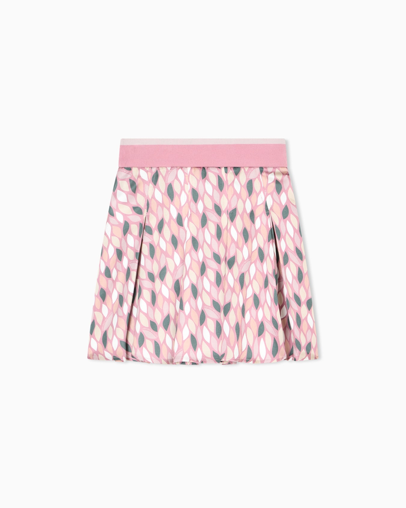 ASV pleated viscose skirt with all-over EA logo print Slide 2
