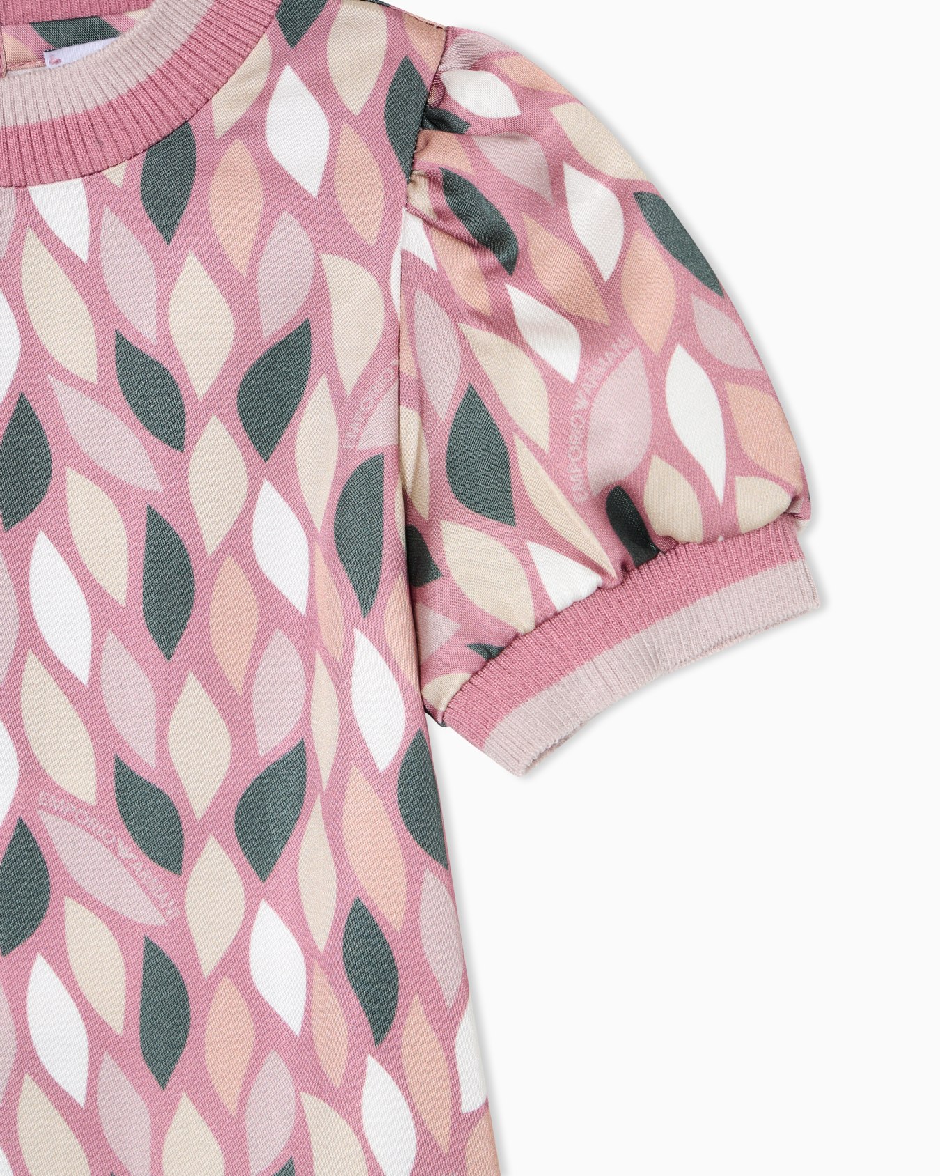 ASV viscose dress with an all-over EA logo print Slide 1