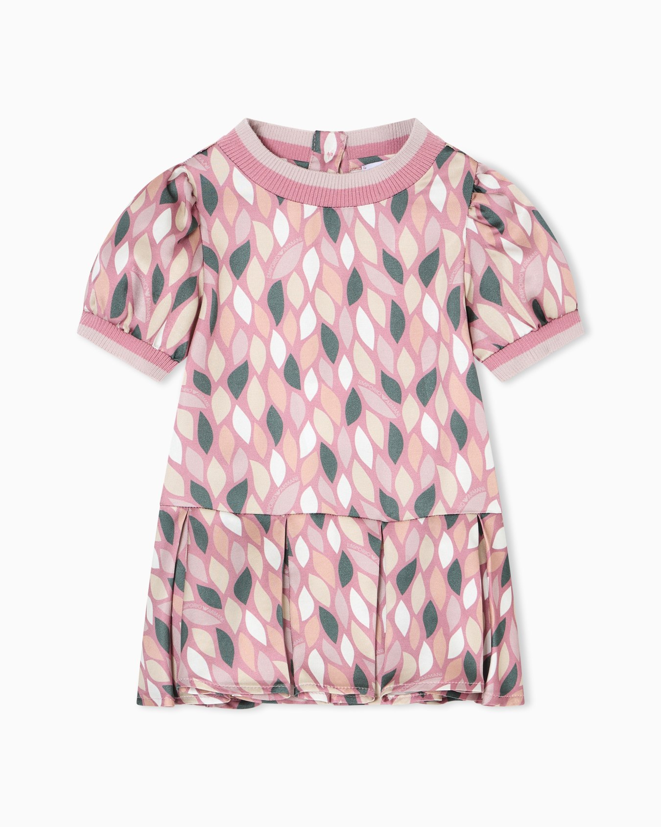 ASV viscose dress with an all-over EA logo print Slide 0