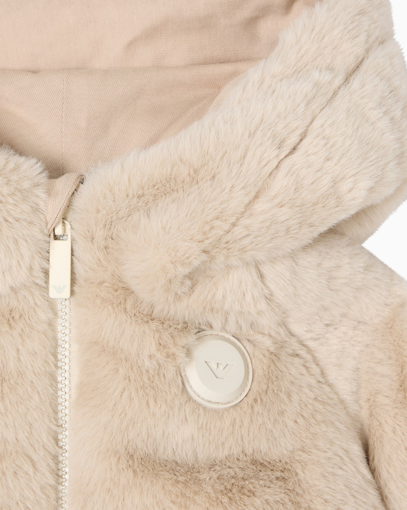 Faux-fur hooded jacket Slide 1