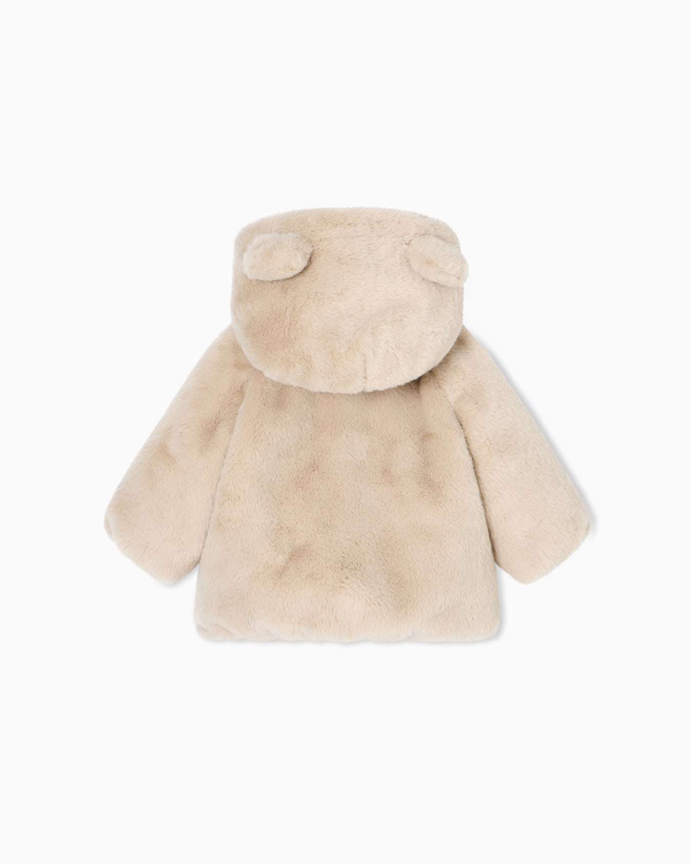Faux-fur hooded jacket Slide 2