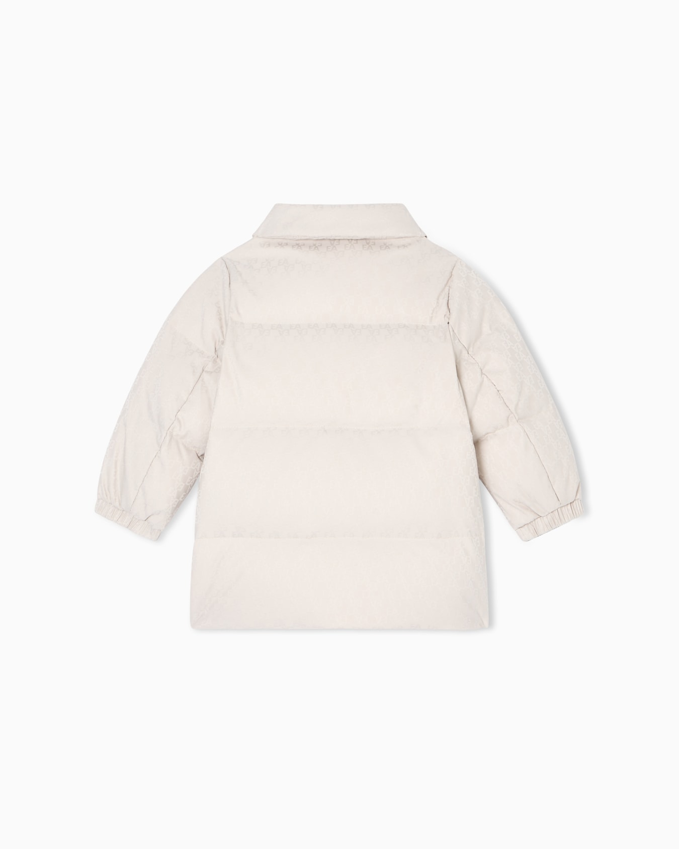 ASV nylon jacquard down jacket with all-over logo Slide 2
