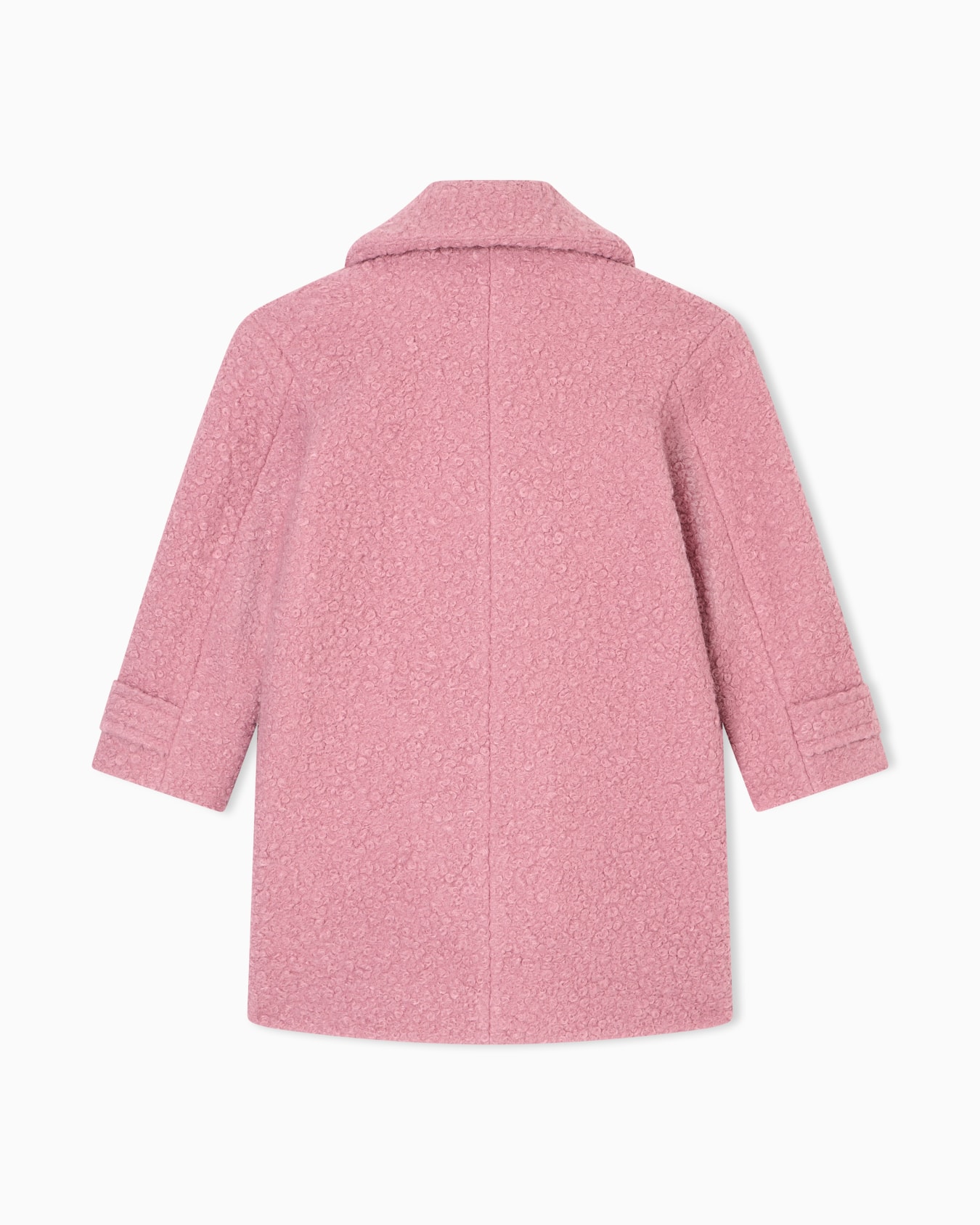Double-breasted bouclé coat Slide 2