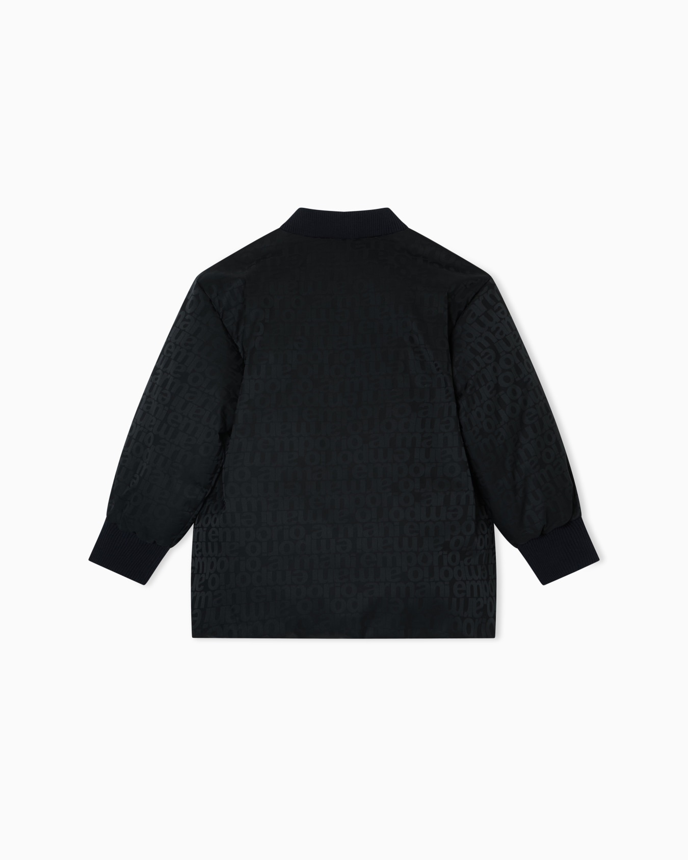 ASV oversized nylon jacquard down jacket with all-over logo Slide 2