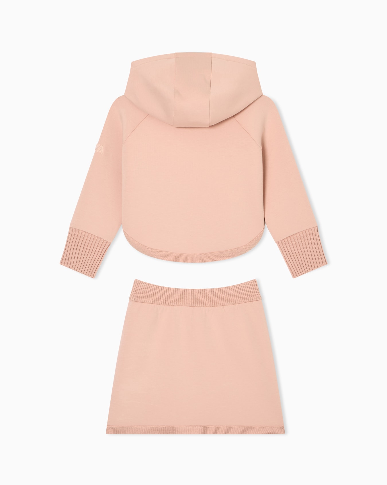 Double-jersey dress with knit details Slide 2