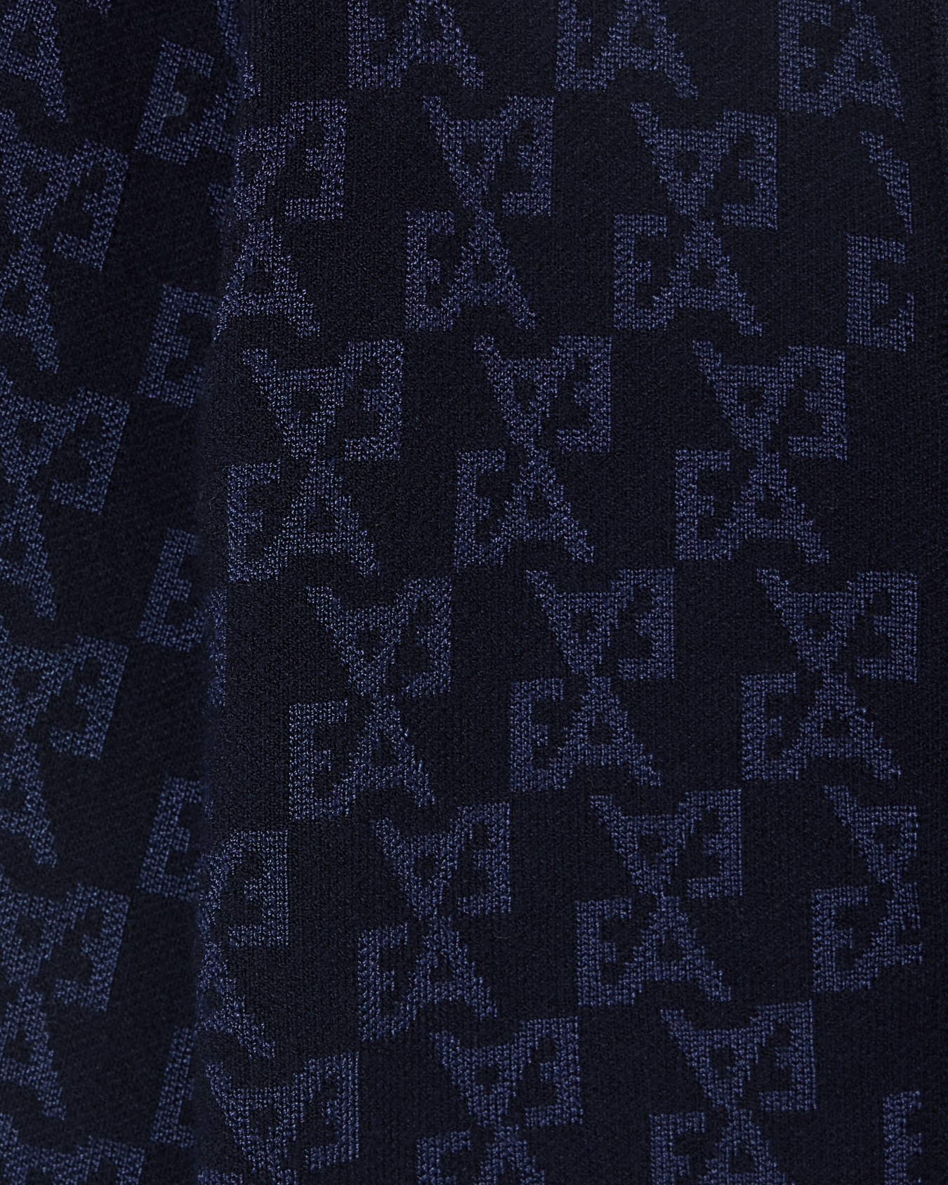 Cardigan in a jacquard knit with an all-over EA logo Slide 1