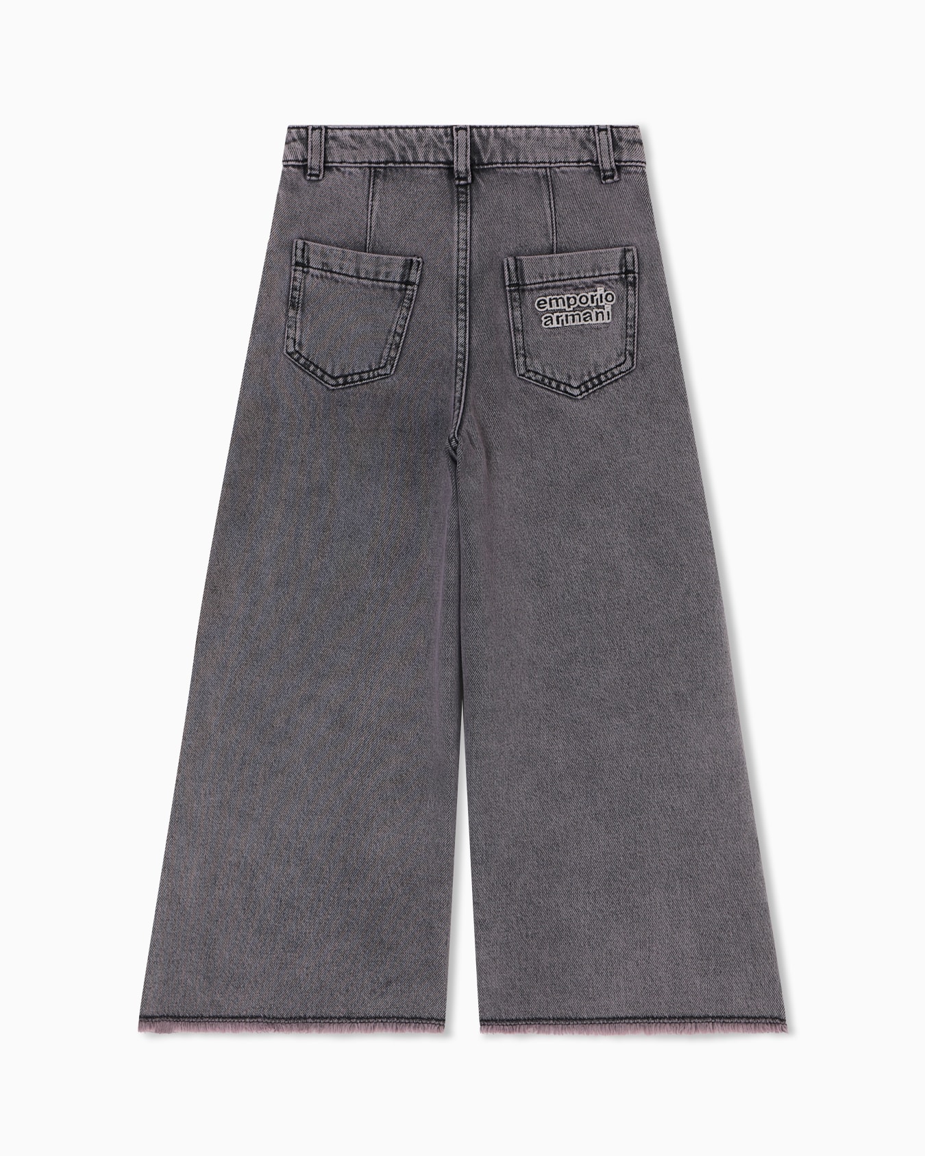 Wide-leg jeans in garment-dyed comfort denim Slide 2