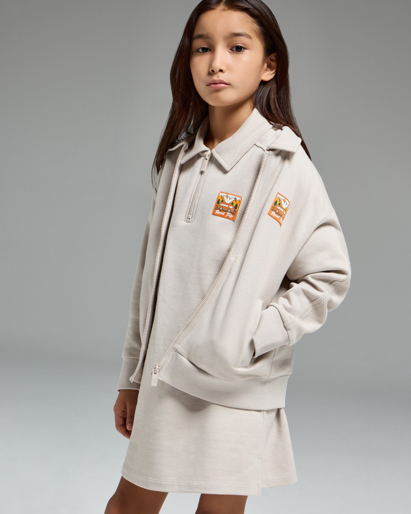 Robe ASV en jersey interlock biologique avec écusson Manga Bear Crew Diapositive 3