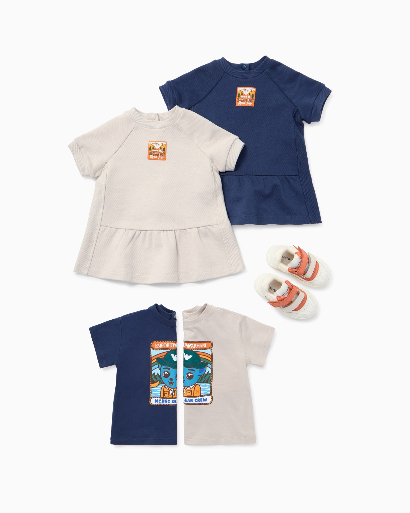 ASV organic interlock jersey dress with Manga Bear Crew patch Slide 3