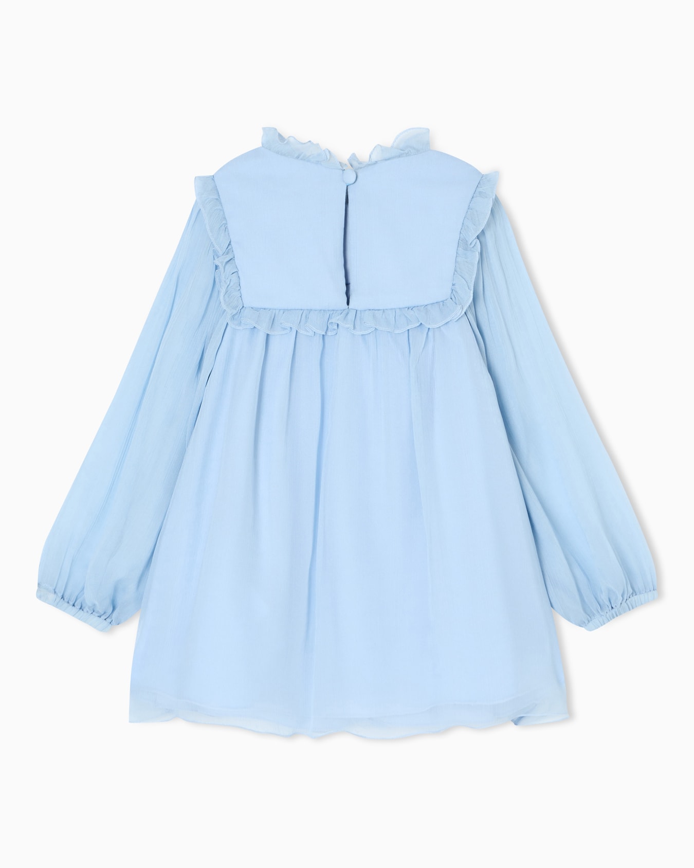 ASV crépon dress with ruffle Slide 2