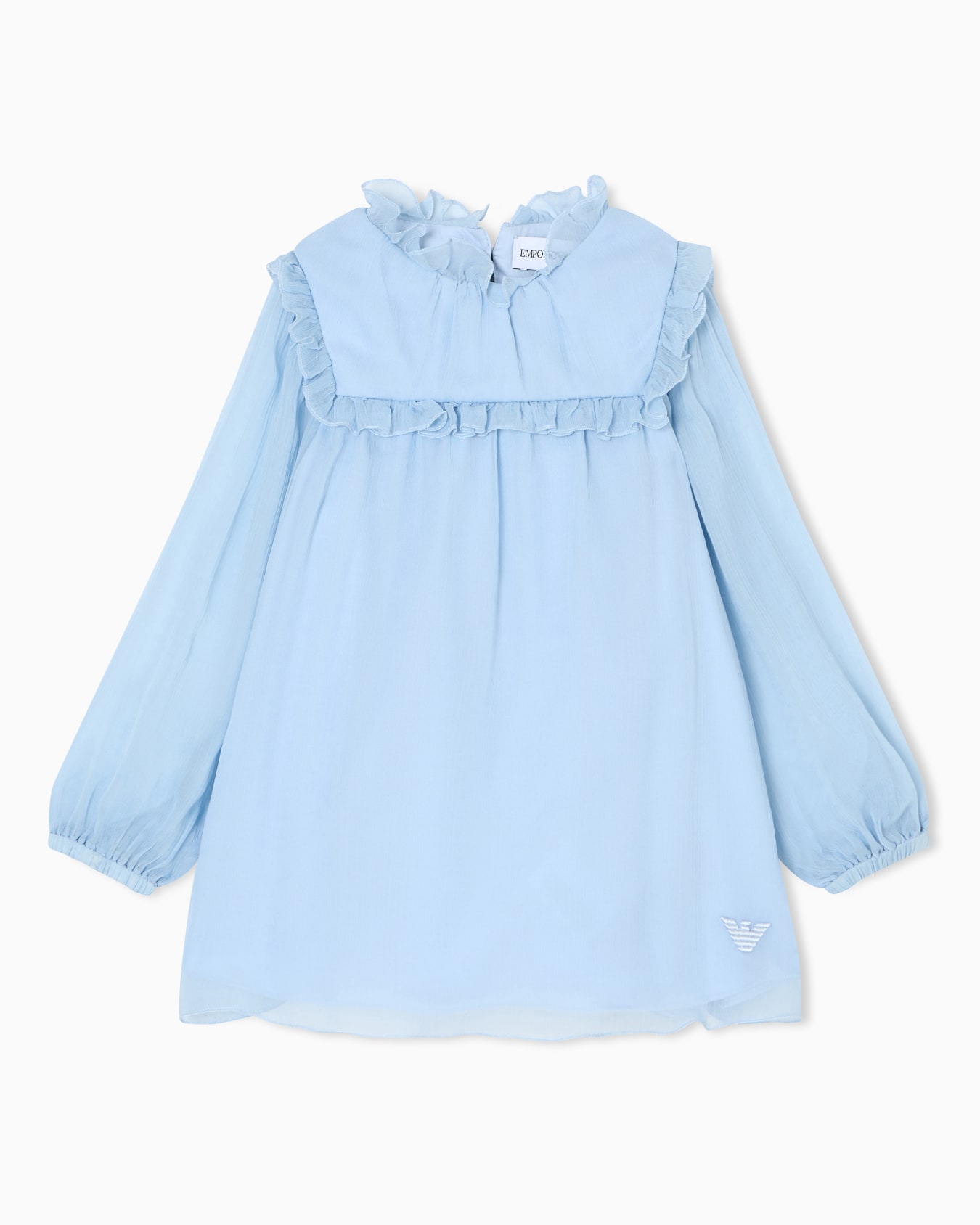 ASV crépon dress with ruffle Slide 0