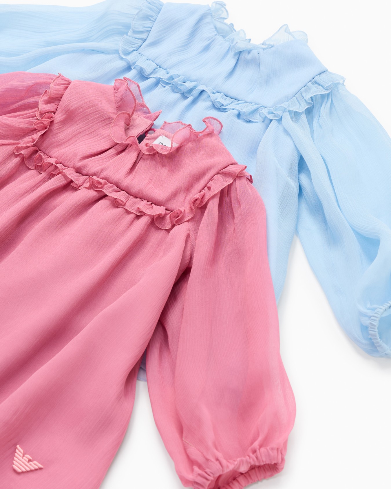 ASV crépon dress with ruffle Slide 3