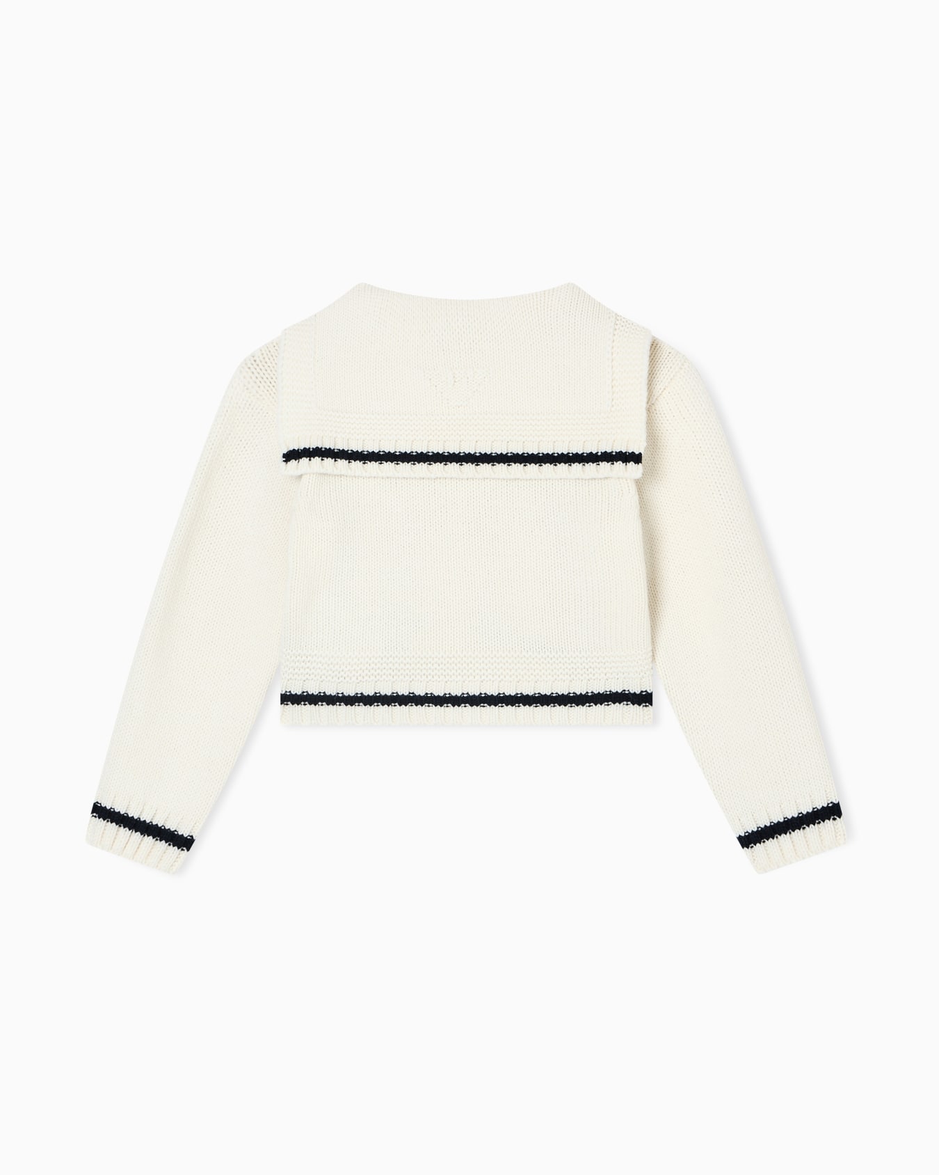 Cardigan in a virgin wool blend with flap Slide 2