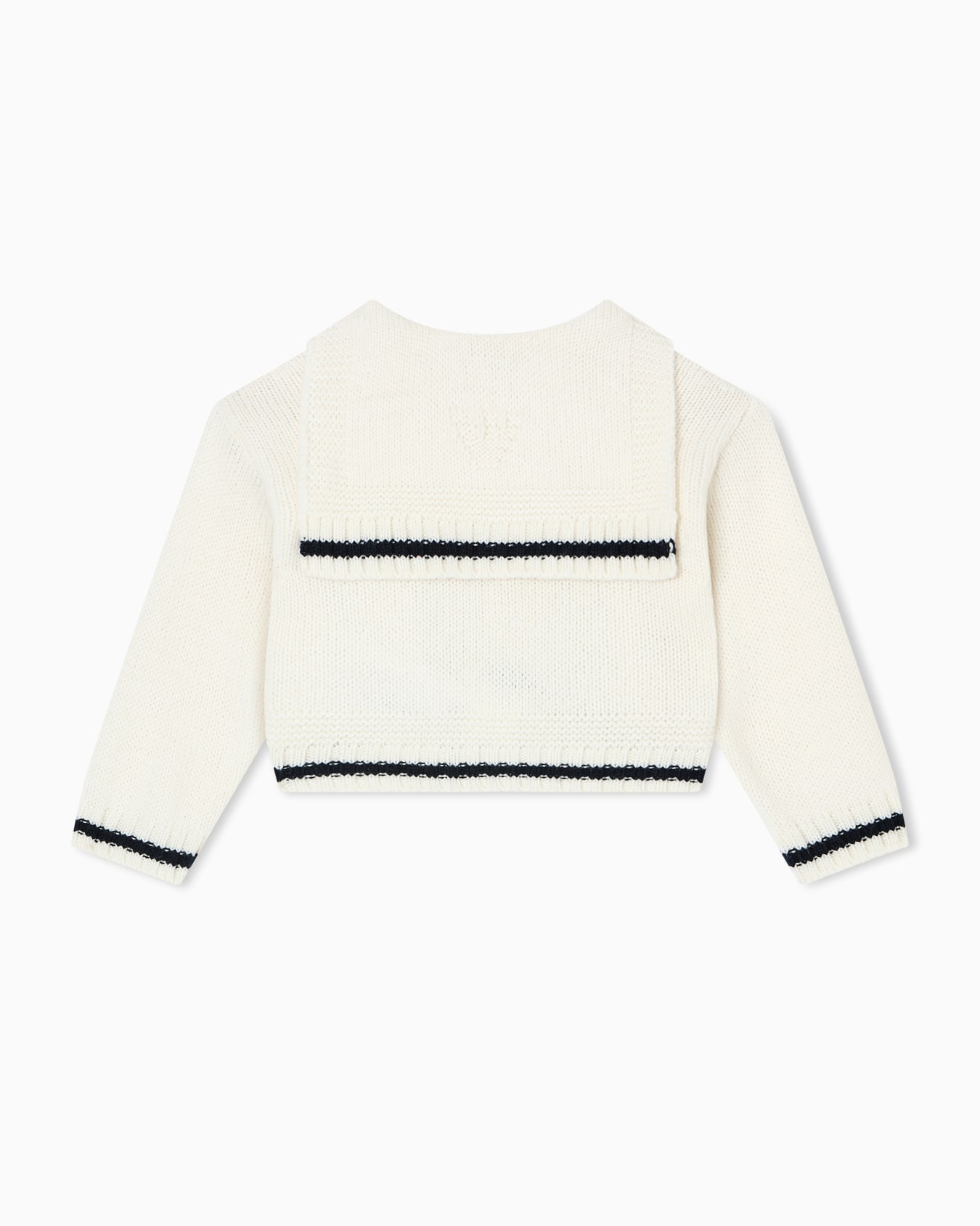 Cardigan in a virgin wool blend with flap Slide 2