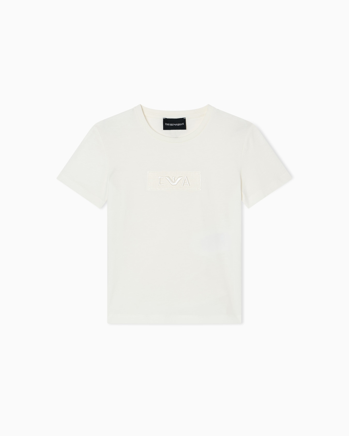 T-Shirt aus Jersey mit gesticktem EA-Patch Folie 0