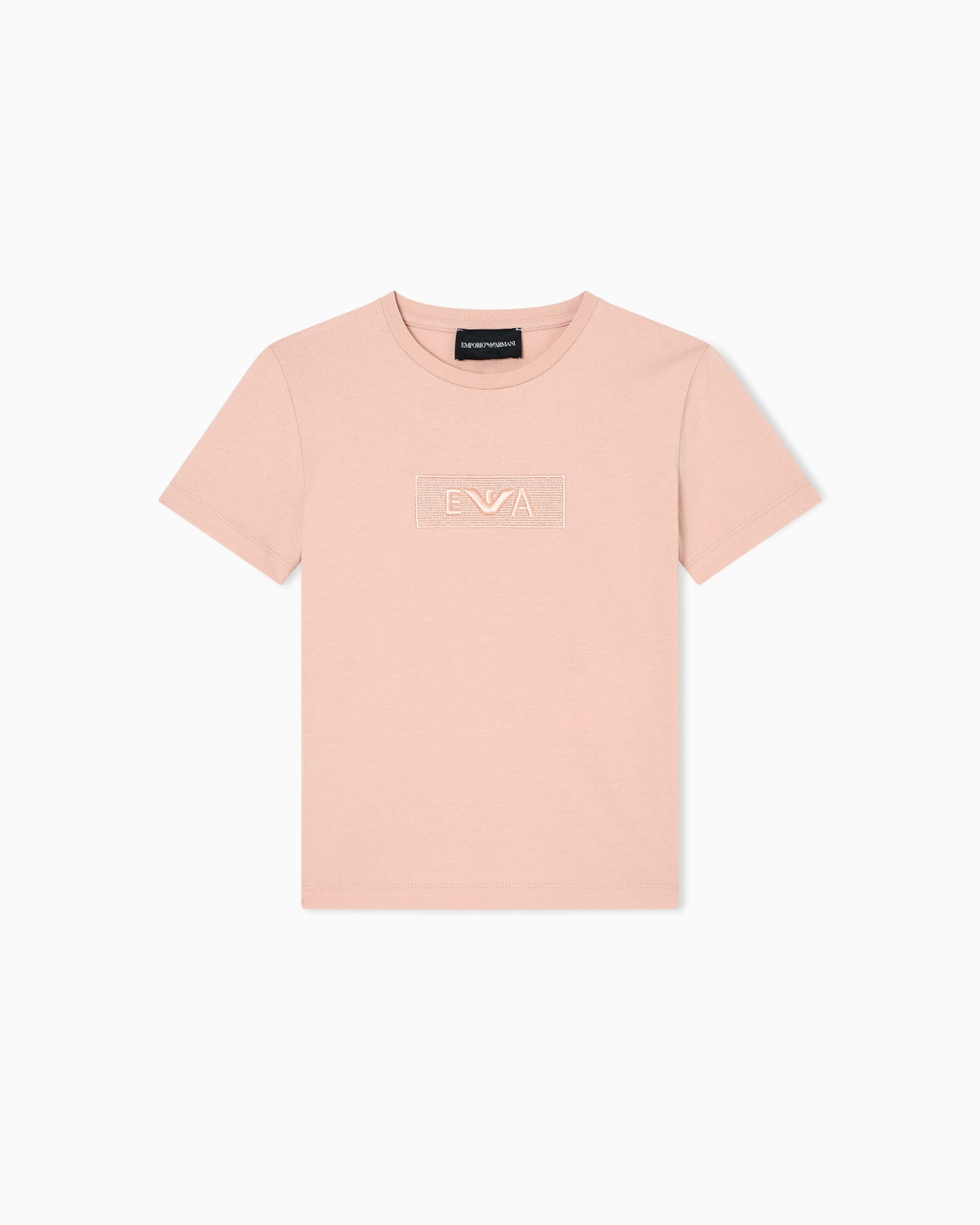 T-Shirt aus Jersey mit gesticktem EA-Patch Folie 0