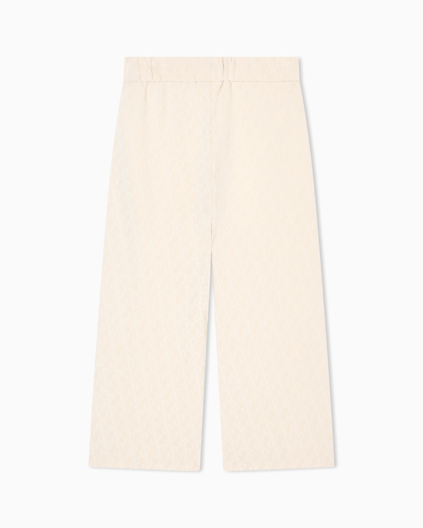 Interlock jersey trousers with all-over flocked EA logo Slide 2