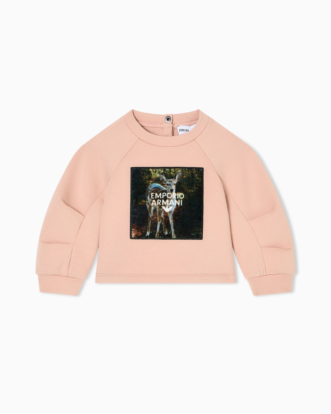 Winter clouds print double-jersey sweatshirt Slide 0