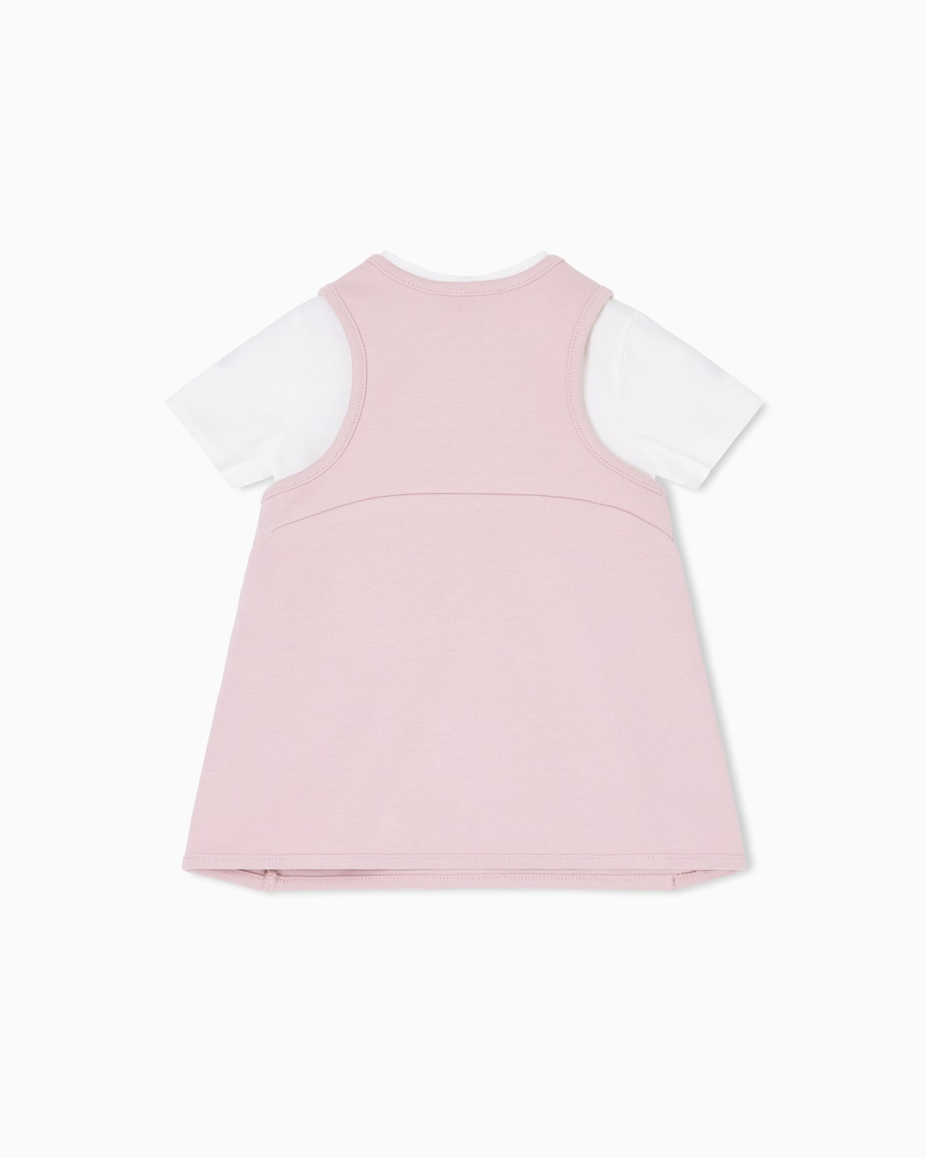 Interlock jersey dungarees and T-shirt set Slide 2