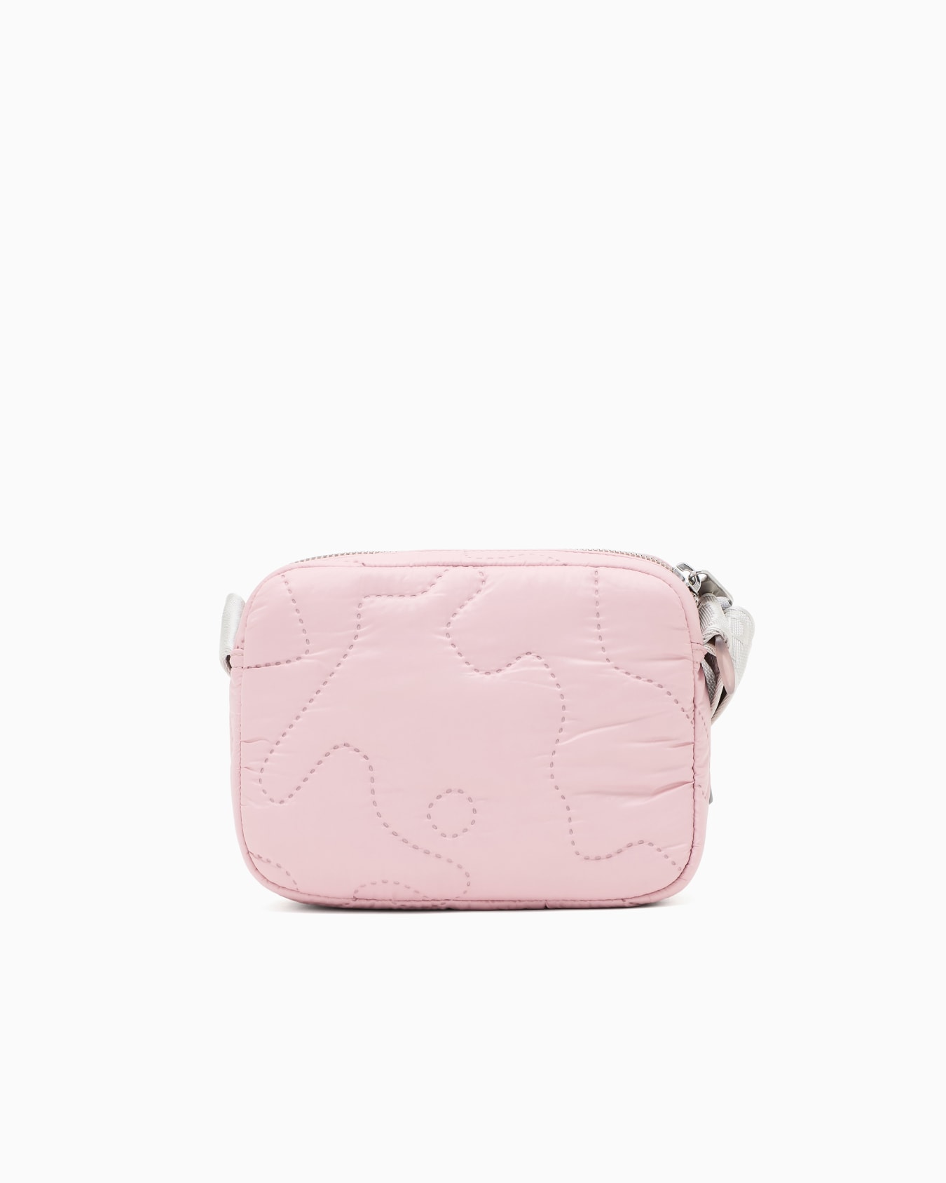 Nylon shoulder bag with quilted 3D-effect embroidery Slide 2