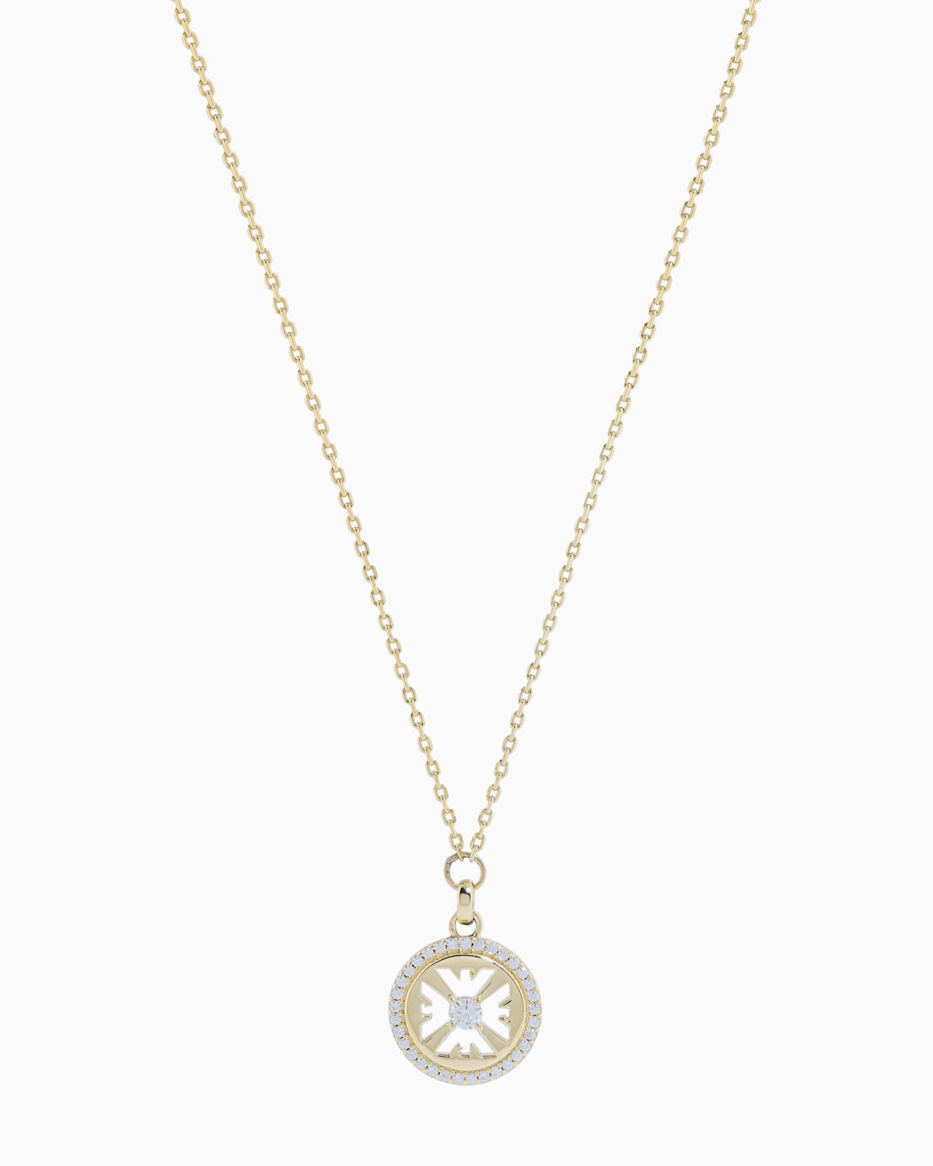 Kette aus goldfarbenem Sterlingsilber mit Anhänger Folie 0