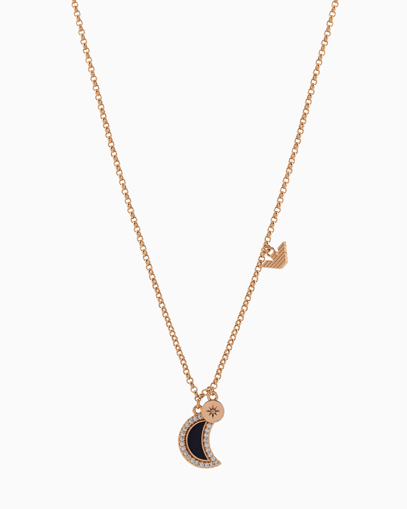  Blue Lacquer Pendant Necklace Slide 0