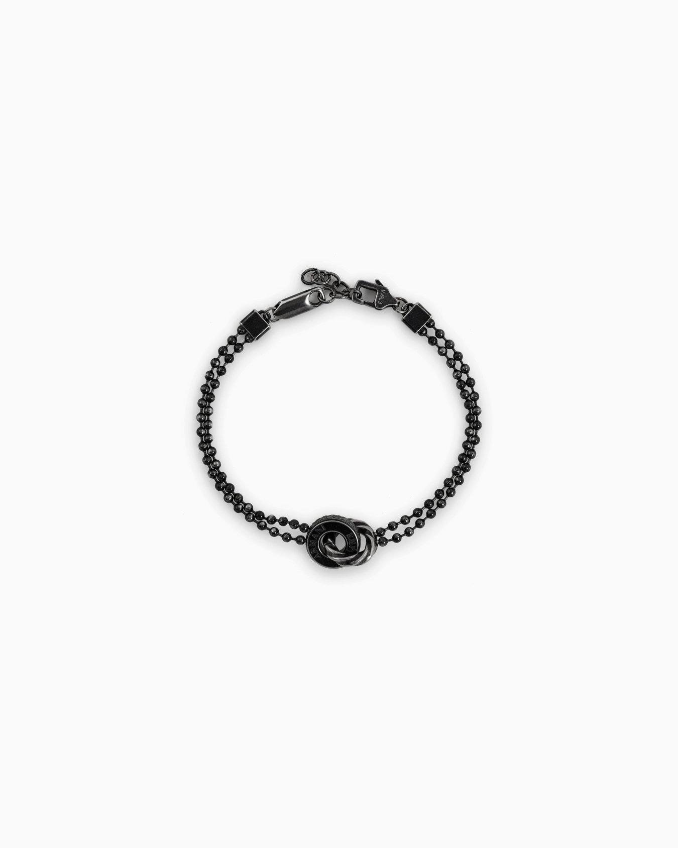  Stainless Steel in Blacken Finishing Chain Bracelet Slide 0