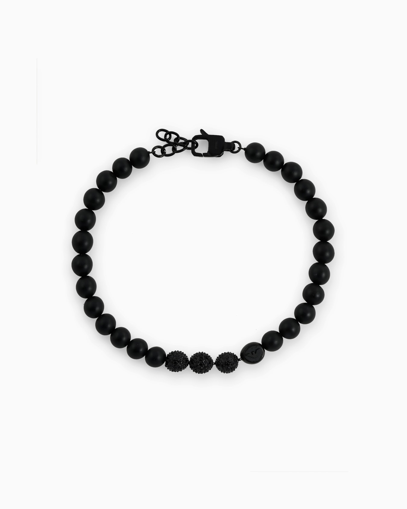  Black Onyx Beaded Bracelet Slide 0