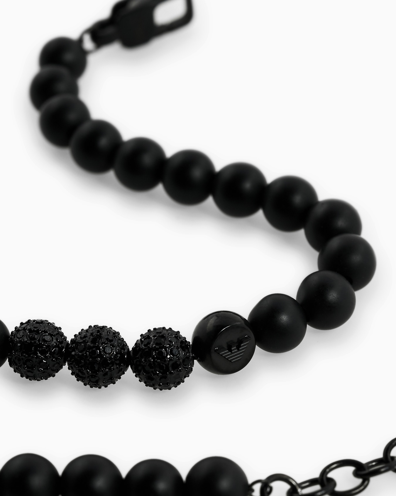  Black Onyx Beaded Bracelet Slide 2