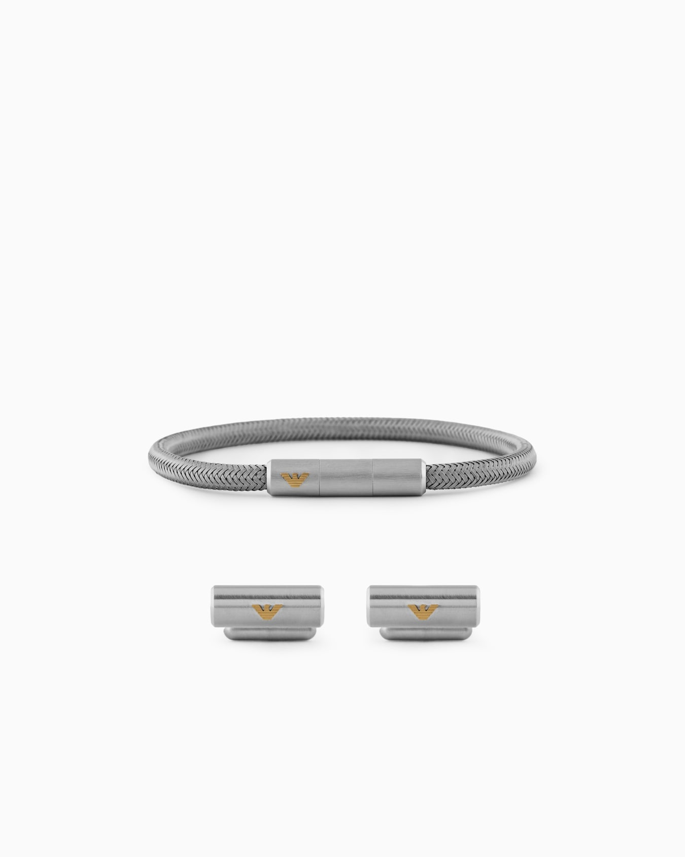Stainless Steel Bracelet and Cufflinks Set Slide 0