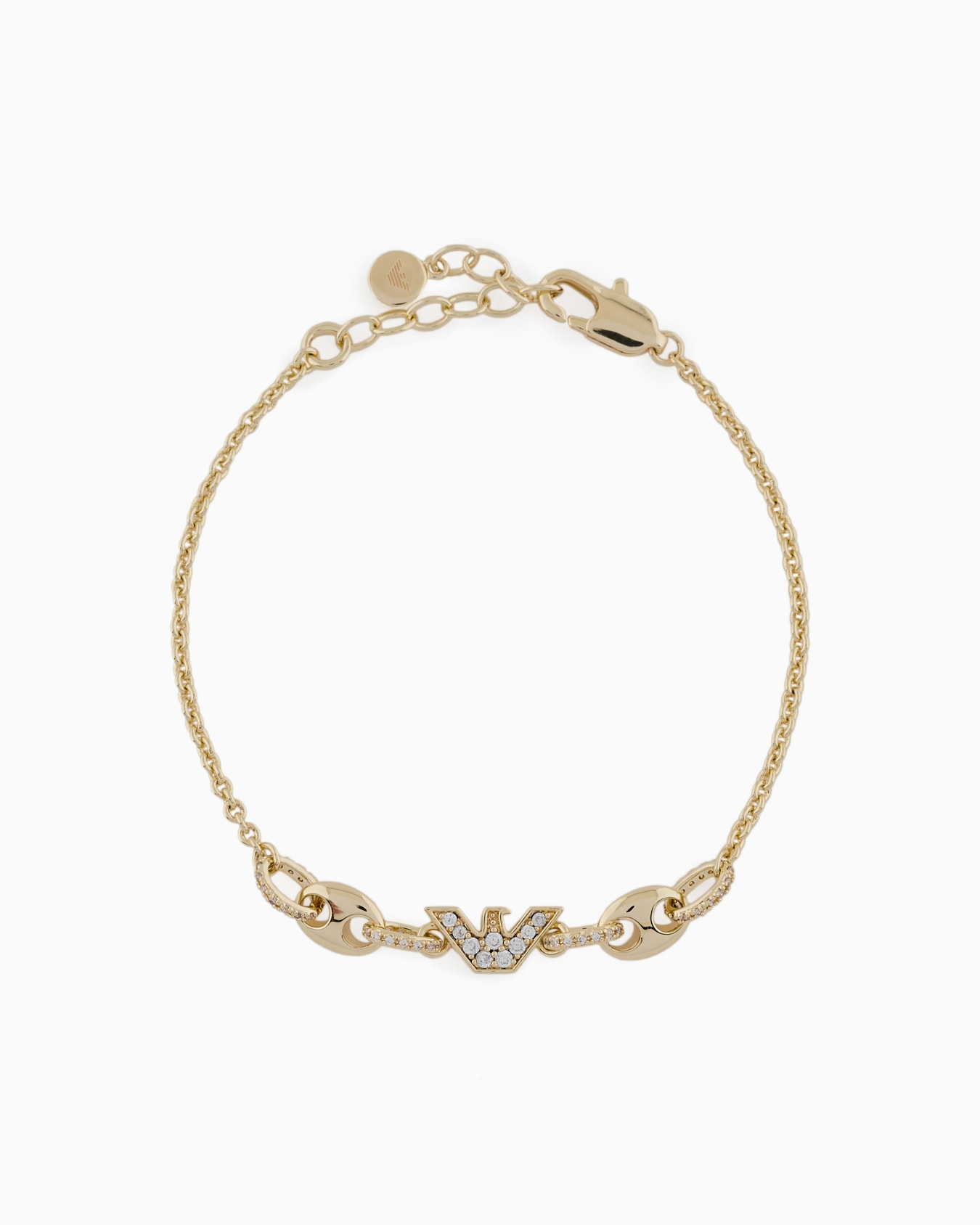  Pulsera de latón en tono dorado Diapositiva 0