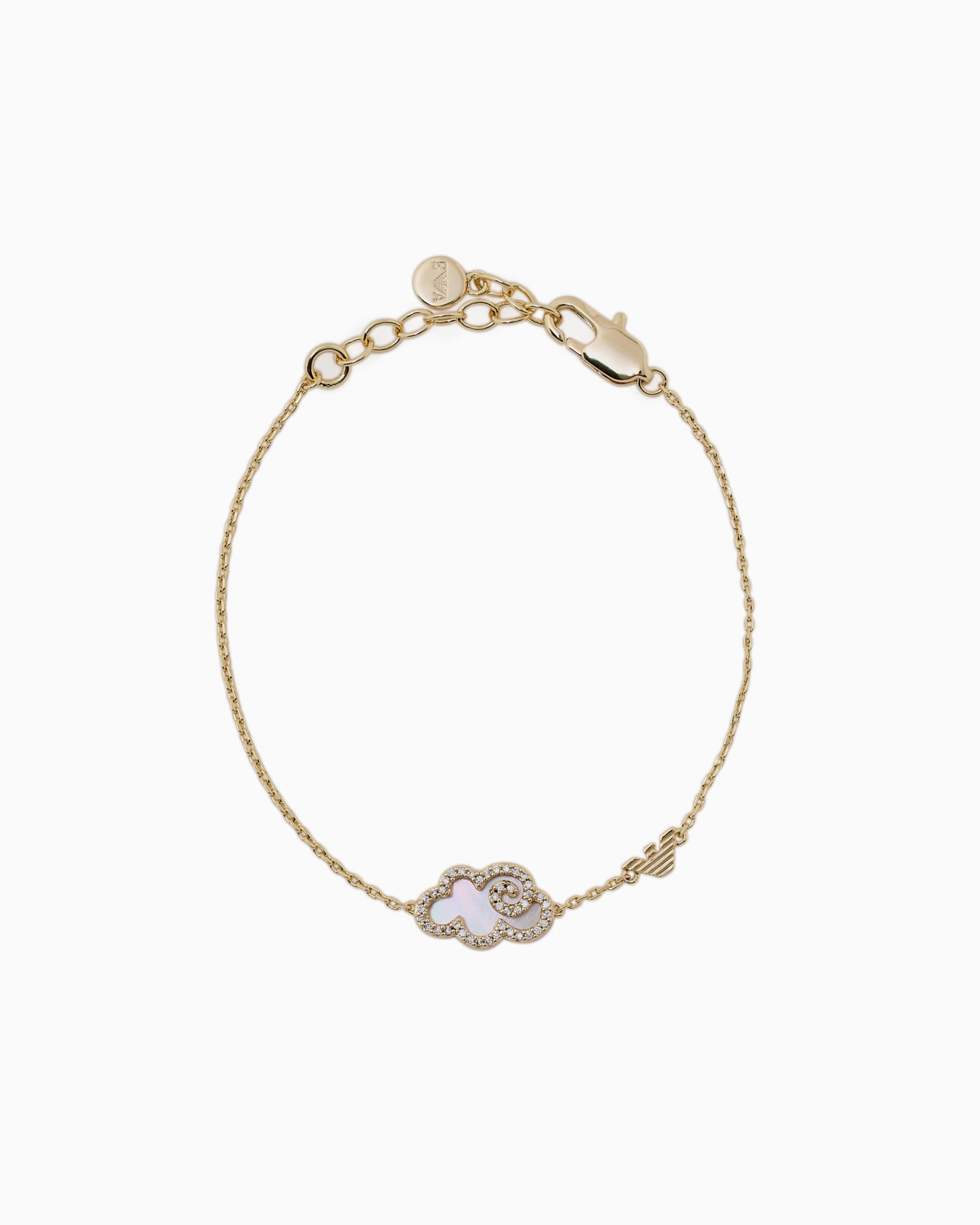 Gold-Tone Brass Components Bracelet Slide 0