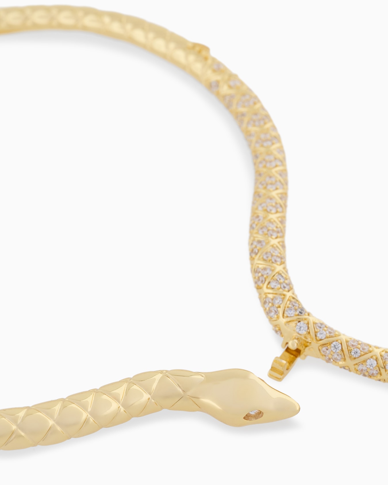 Collar tipo cuello de latón color dorado Diapositiva 3