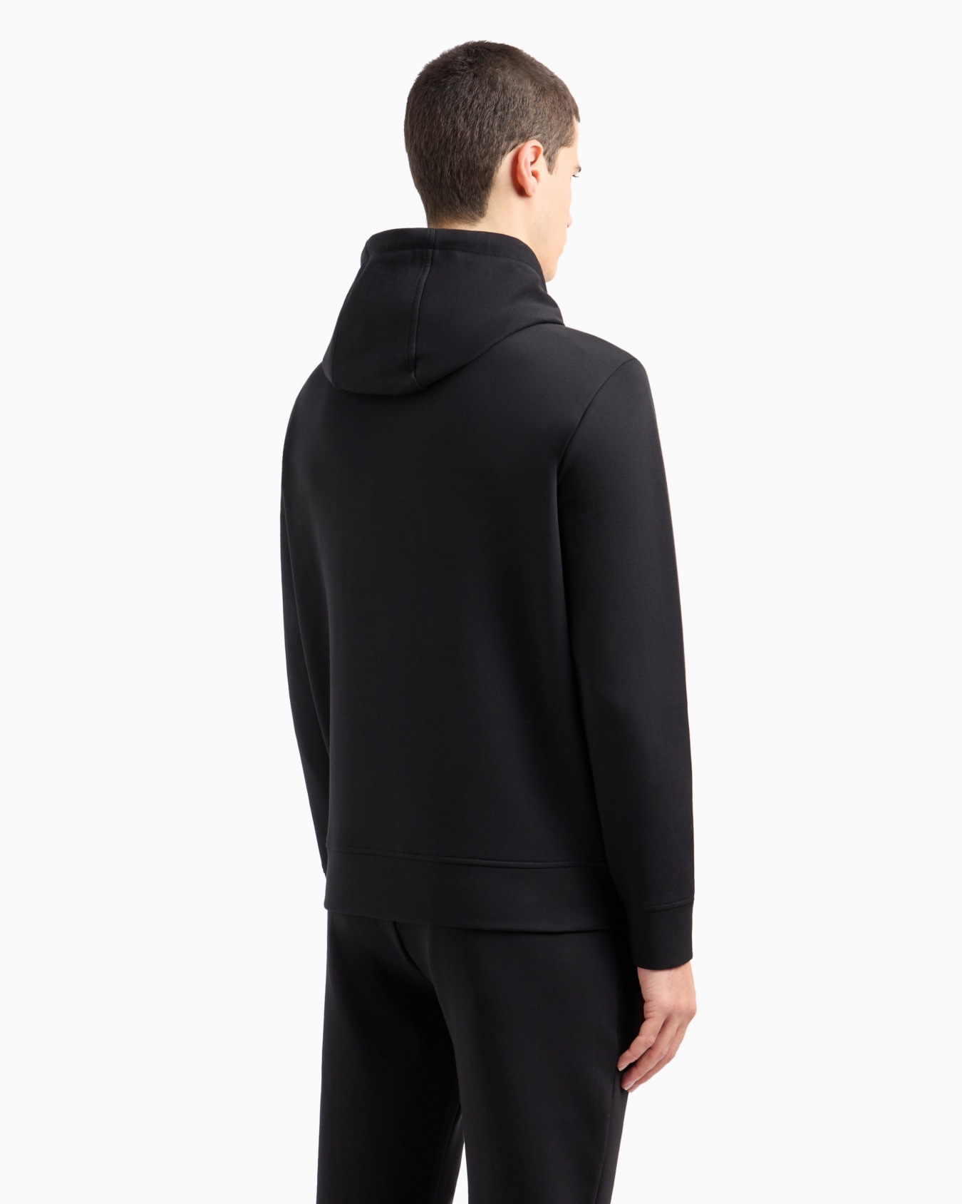 Double-jersey hooded sweatshirt with dragon embroidery Slide 2