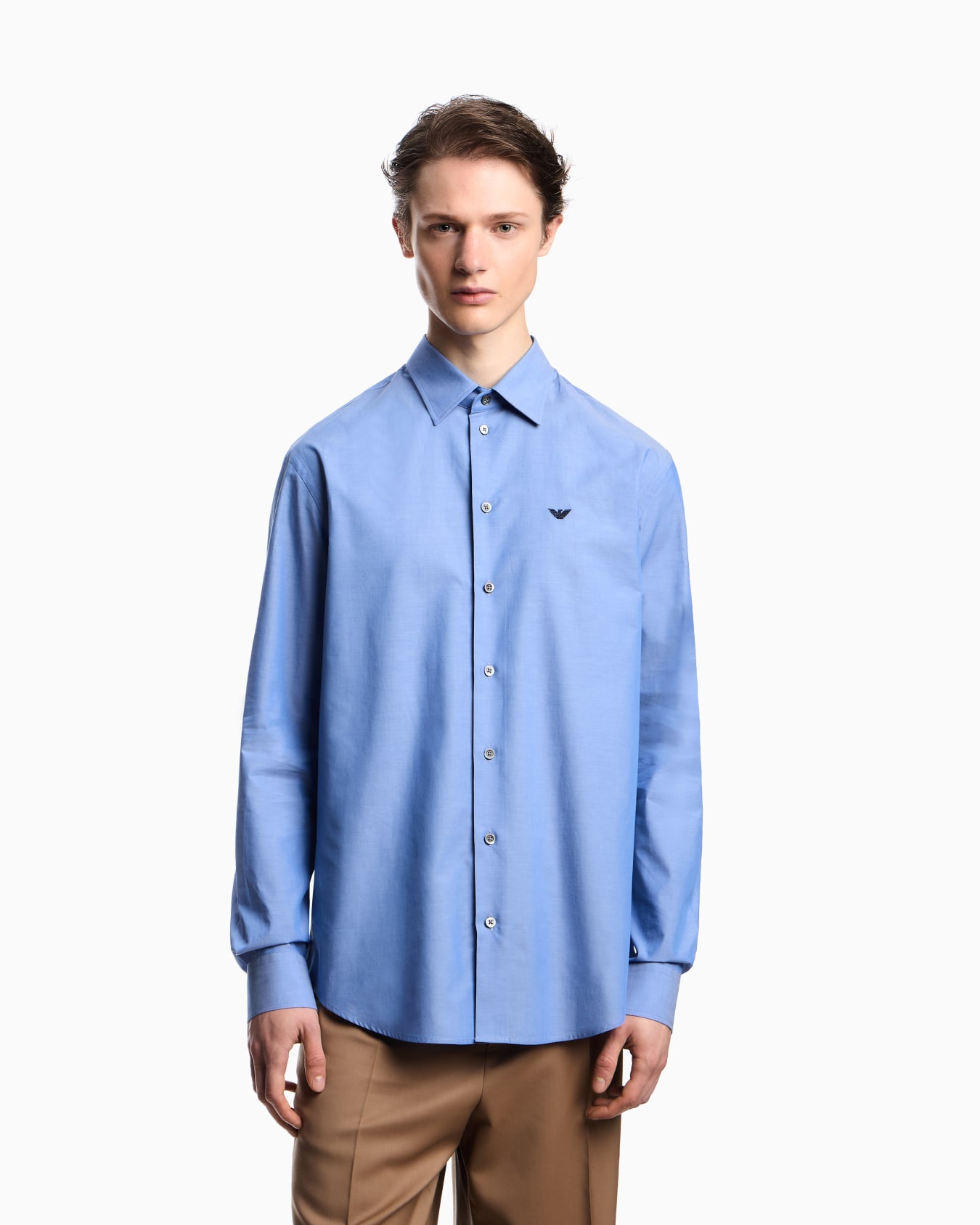 Cotton chambray shirt Slide 3