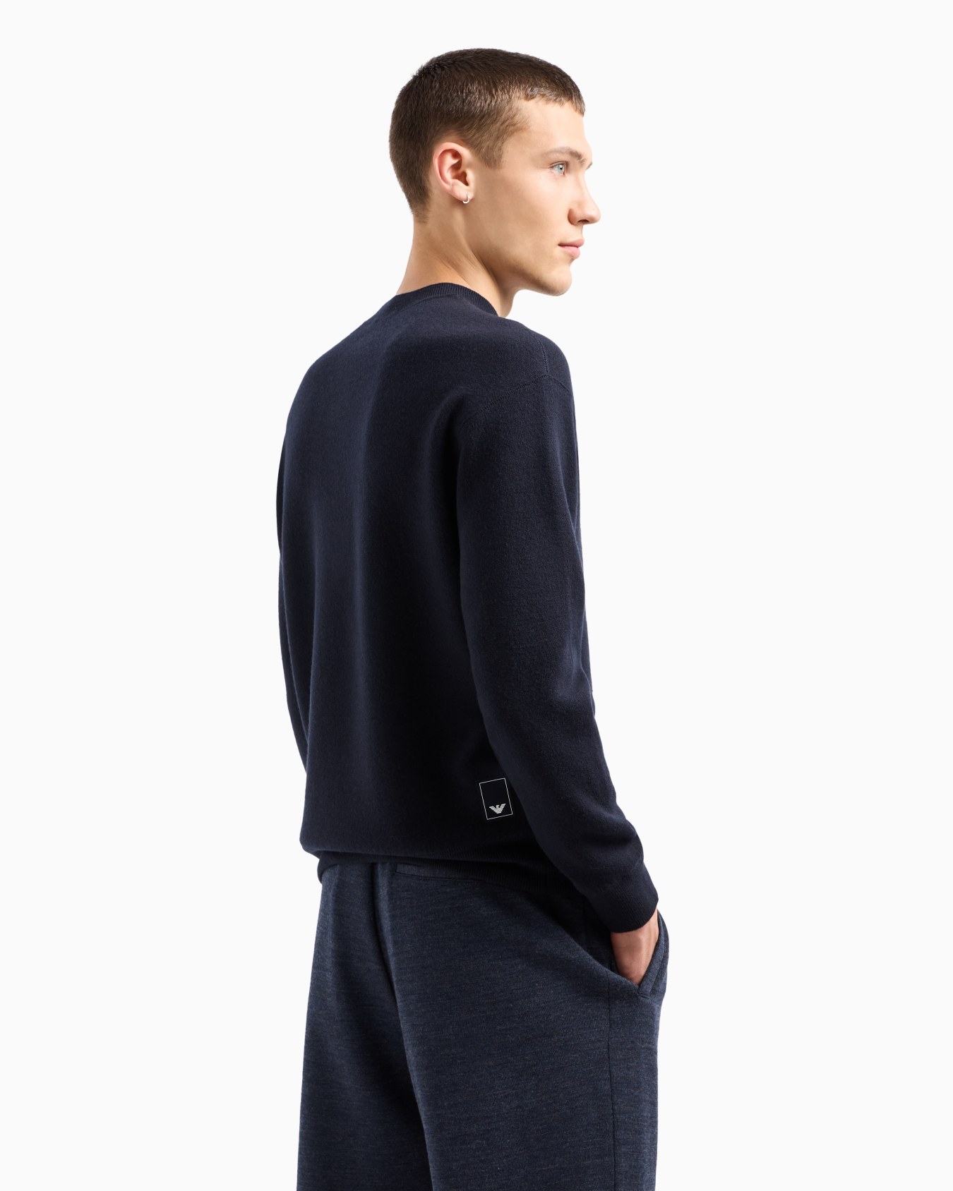 Pull en laine vierge point molleton Travel Essential Diapositive 2