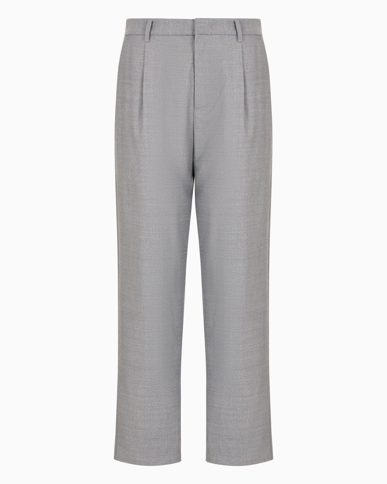 Pantalon à pinces en mélange de laine vierge Travel Essential Diapositive 0