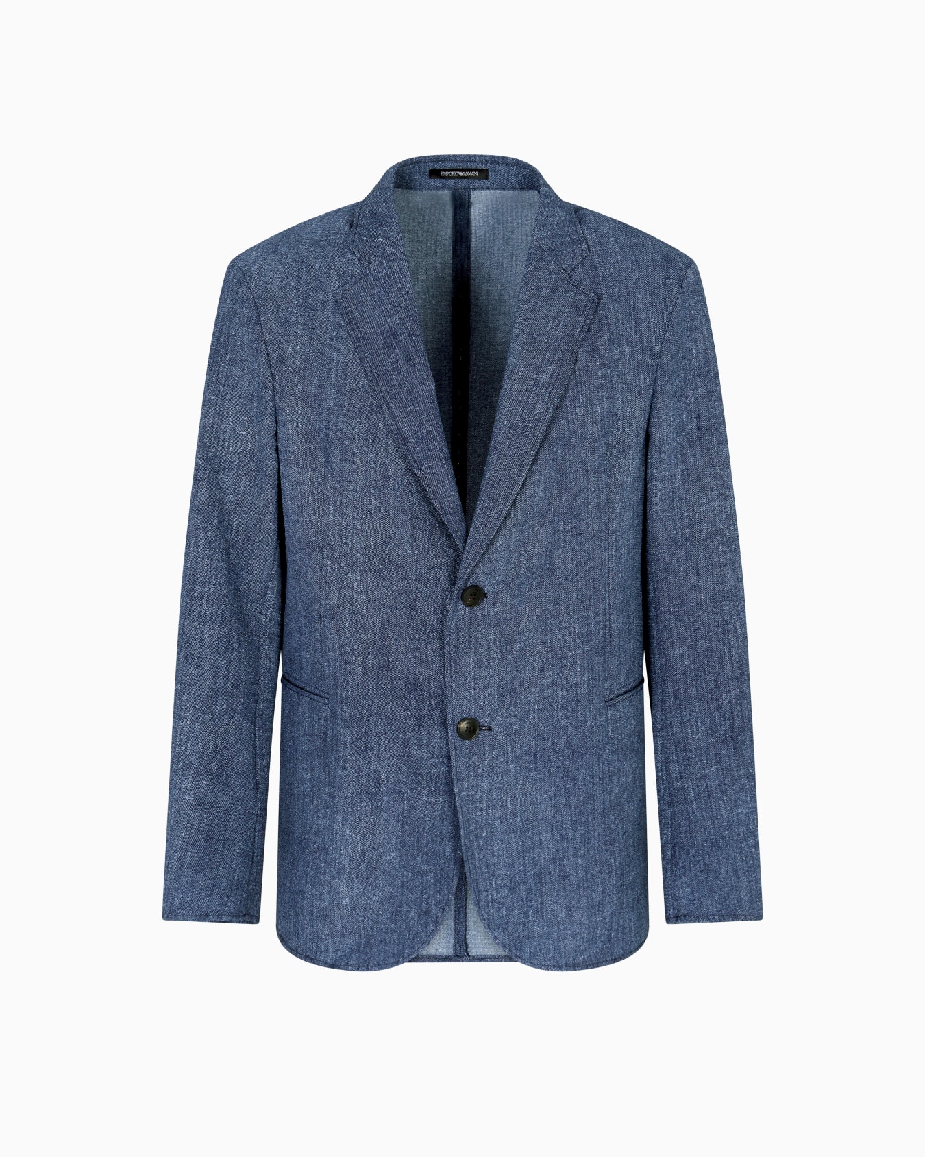 Printed seersucker single-breasted blazer Slide 0