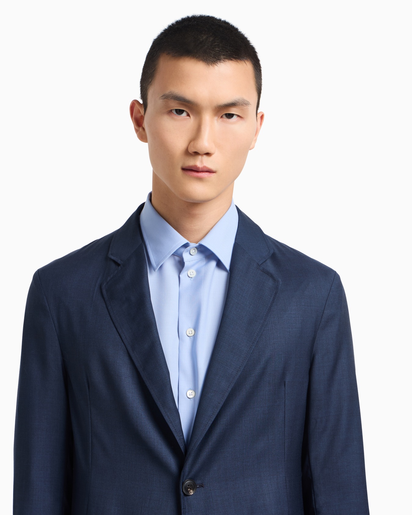 Veste à simple boutonnage en toile de laine froide tropicale Icon Diapositive 5