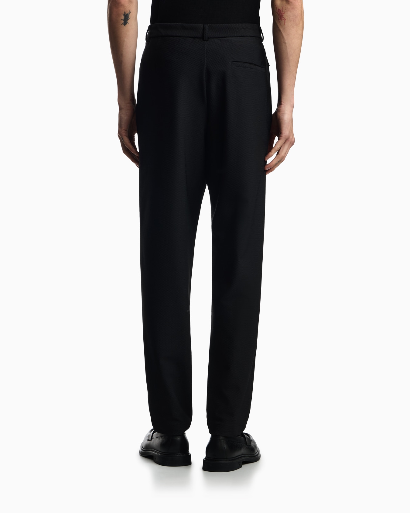 Technical jersey trousers with 3D-effect micro texture Slide 2