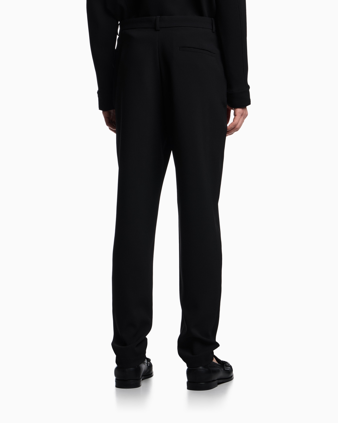Pantalon en jersey crêpe micro texturé effet piqué Icon Diapositive 2